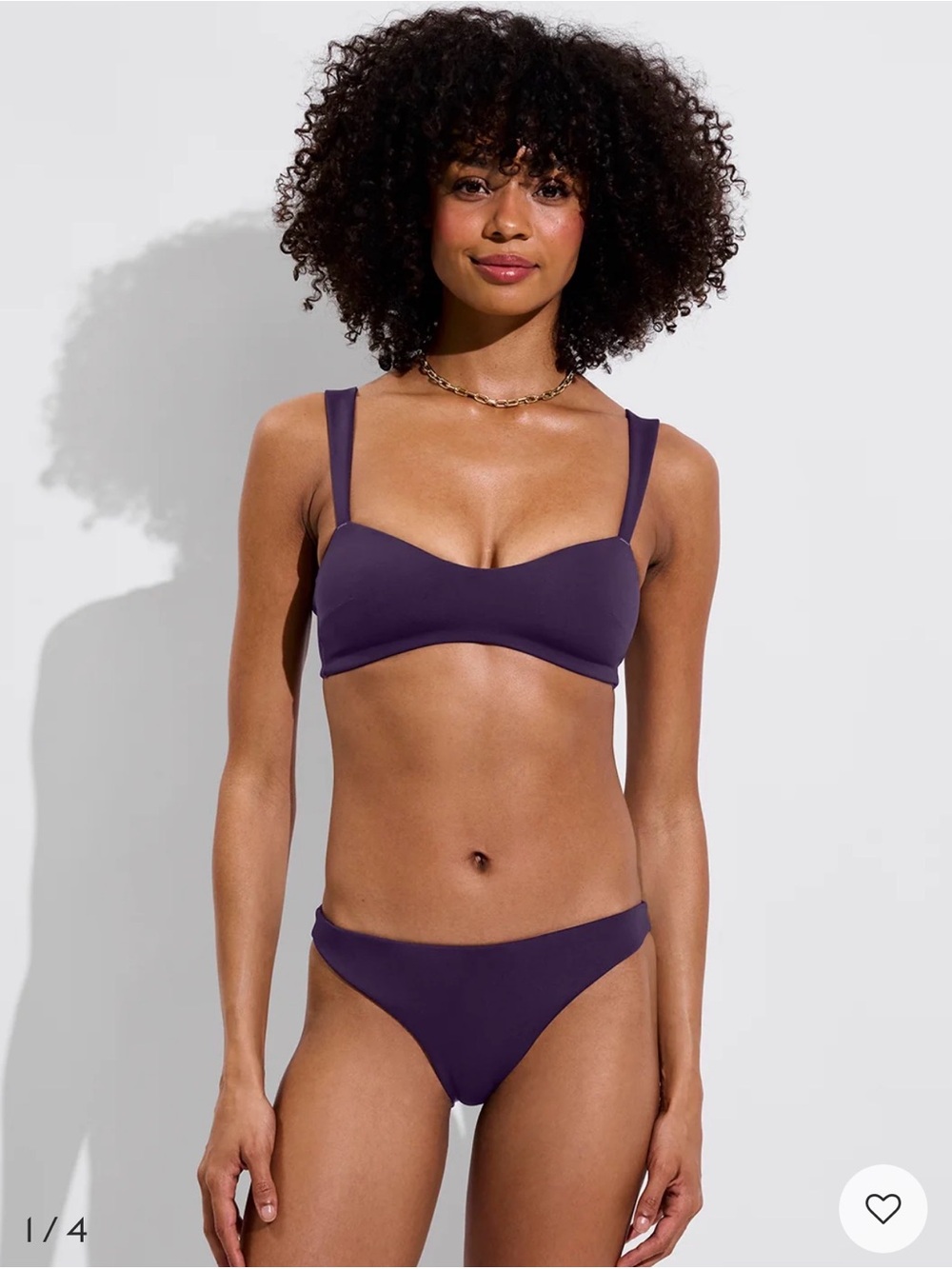 Left On Friday | Wear To Bottom Bikini Bottom in Legend (Purple) - Size Medium